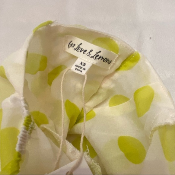 New! For Love And Lemons Megan Polka Dot Puff Sleeve Maxi Dress 2623 - Picture 6 of 15